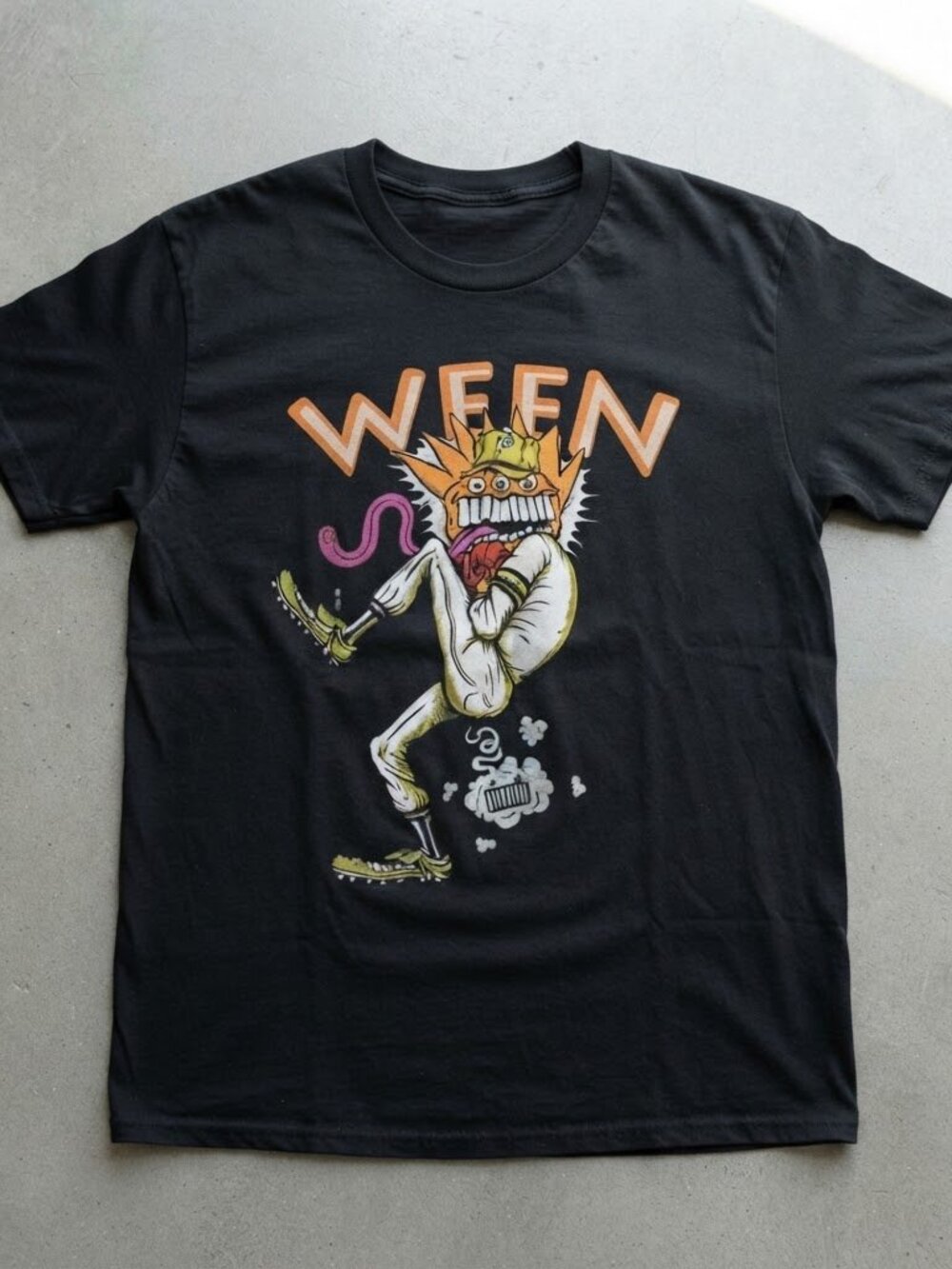 Ween Baseball Funny Graphic Black T-Shirt S-4XL